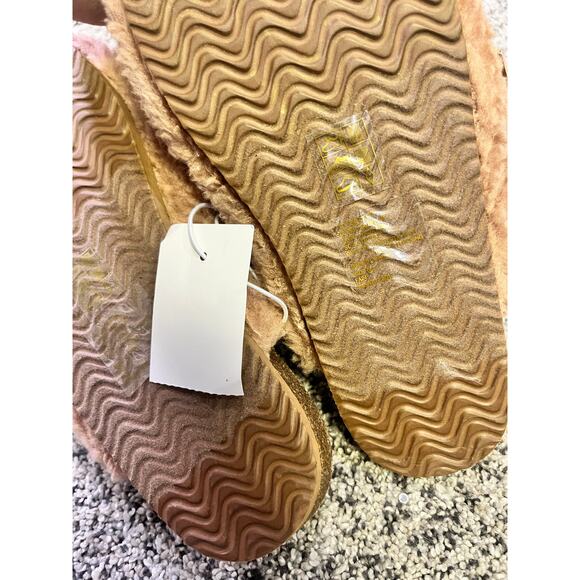 J.Crew Buckle Sherpa Clogs Mules Women’s 6 NEW WITH TAGS Tan/Beige Cozy Winter - Picture 7 of 8